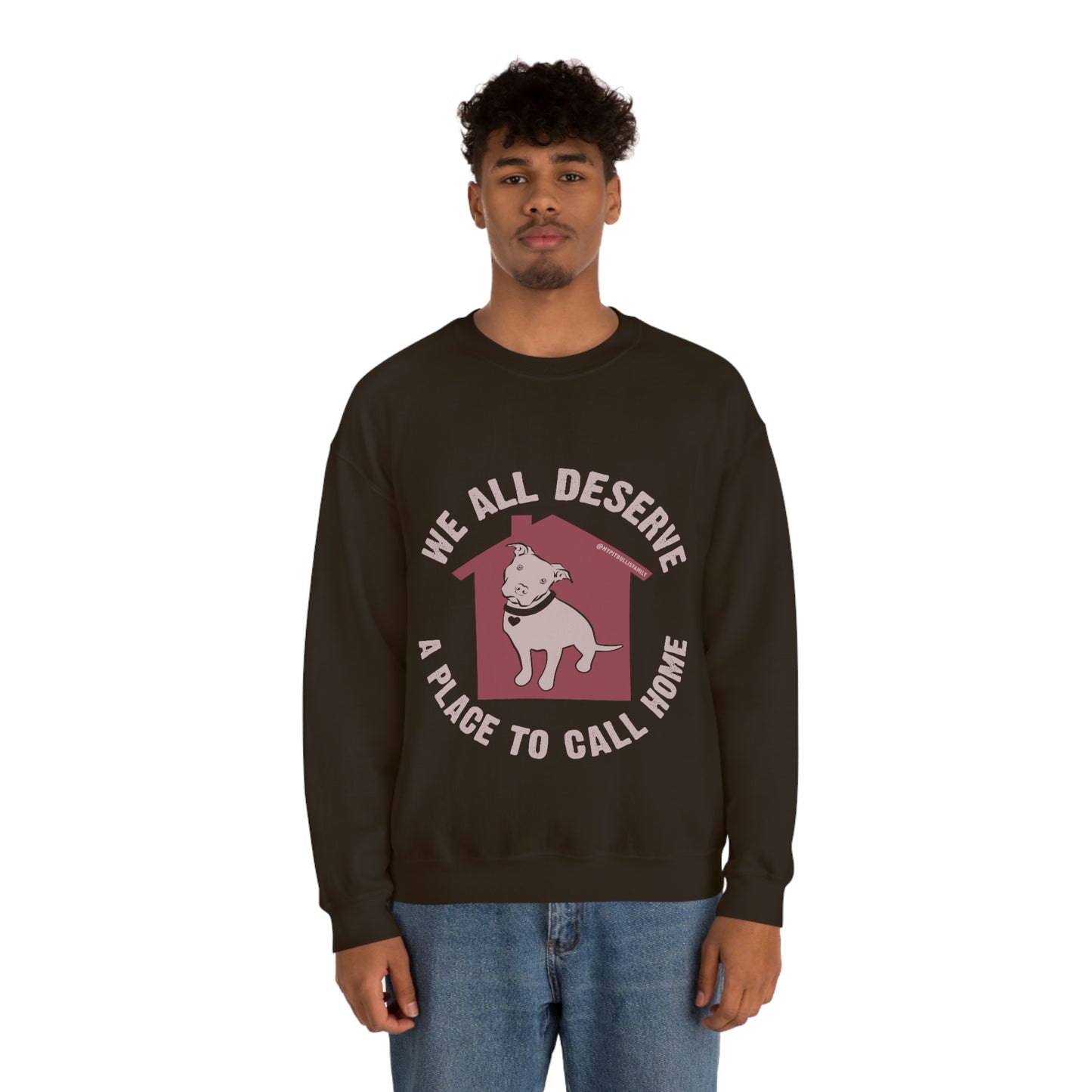 We All Deserve a Place to Call Home Unisex Heavy Blend™ Crewneck Sweatshirt