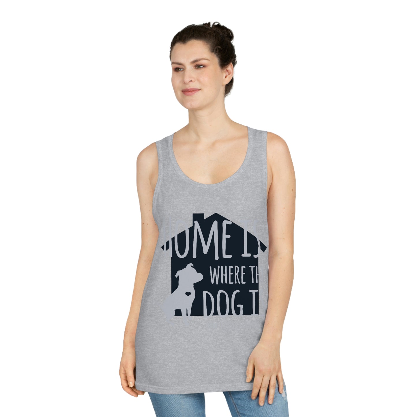 Home is Where the Dog is Unisex Softstyle™ Tank Top