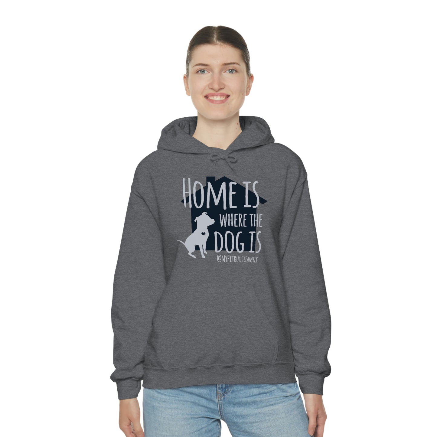 Home is Where the Dog is Unisex Heavy Blend™ Hooded Sweatshirt