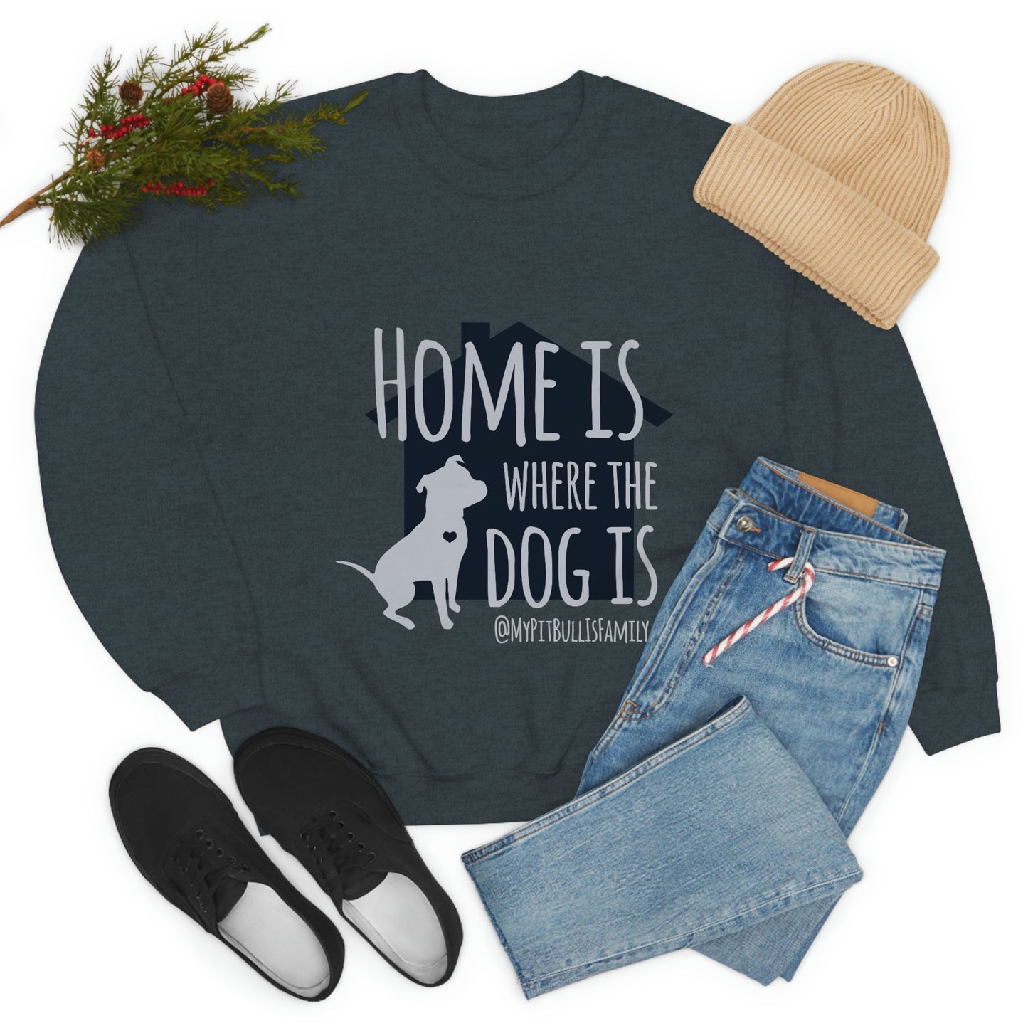 Home is Where the Dog is Unisex Heavy Blend™ Crewneck Sweatshirt