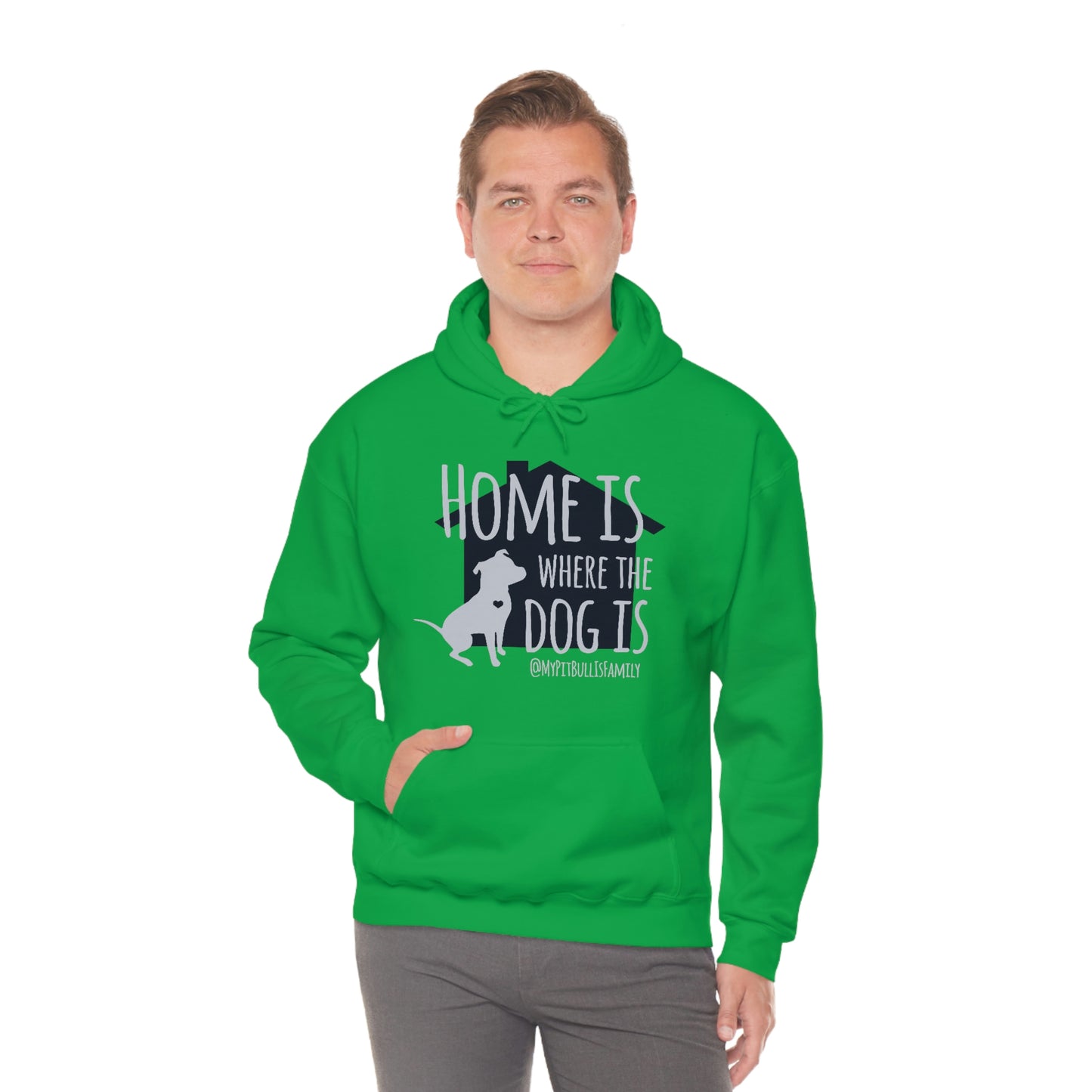 Home is Where the Dog is Unisex Heavy Blend™ Hooded Sweatshirt